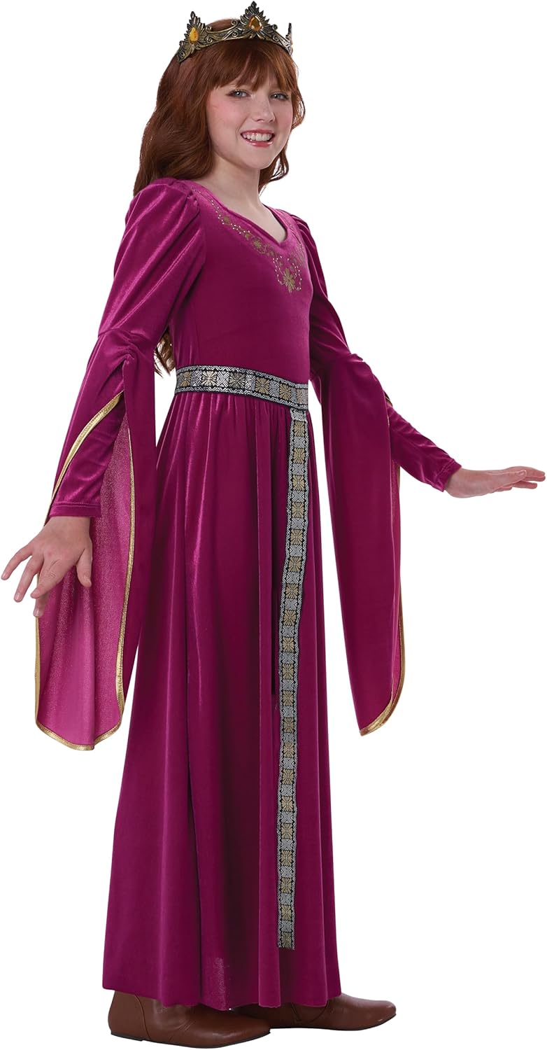 Girls Medieval Fire and Glowing Princess Costume
