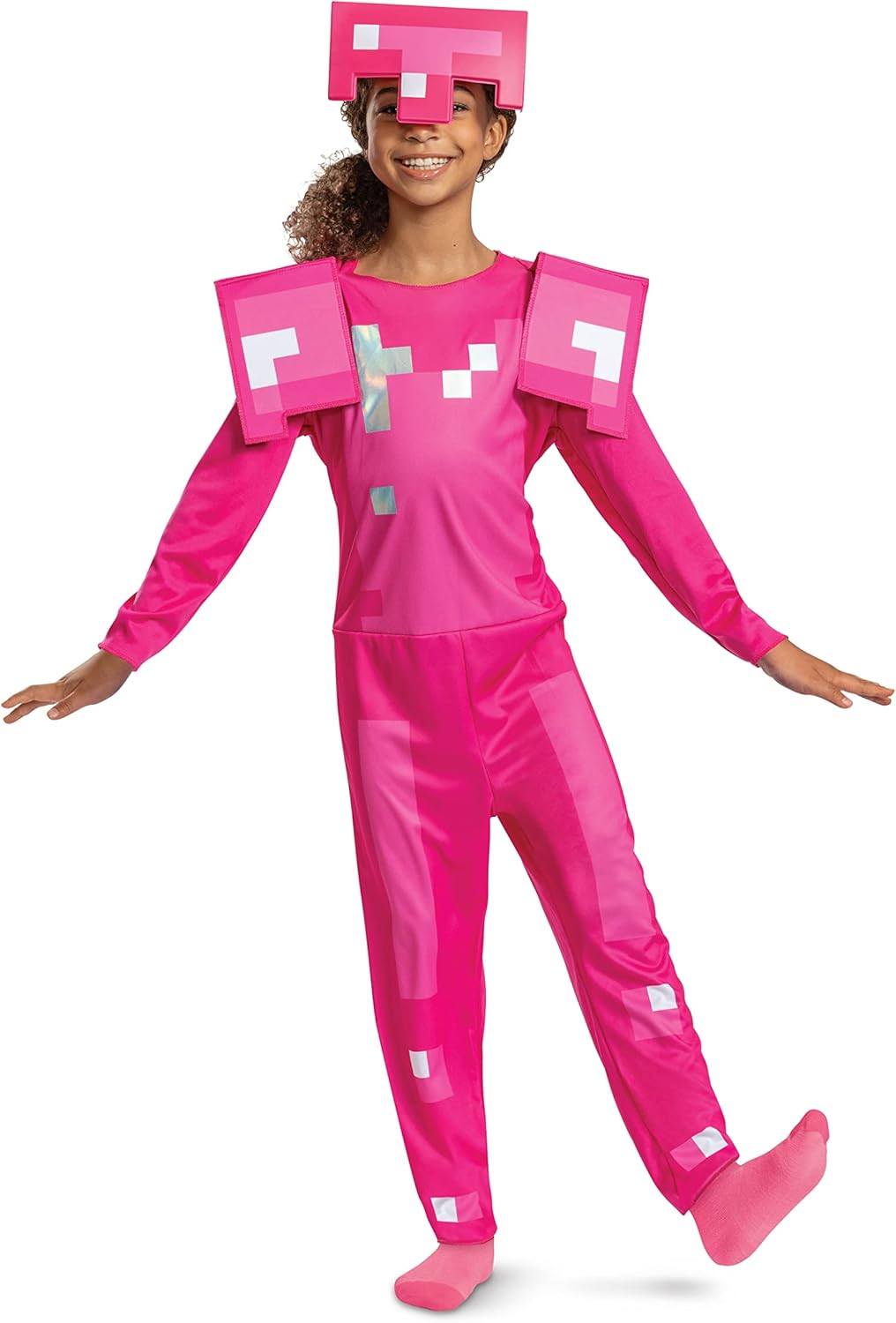 official Minecraft Pink Armor costume for kids