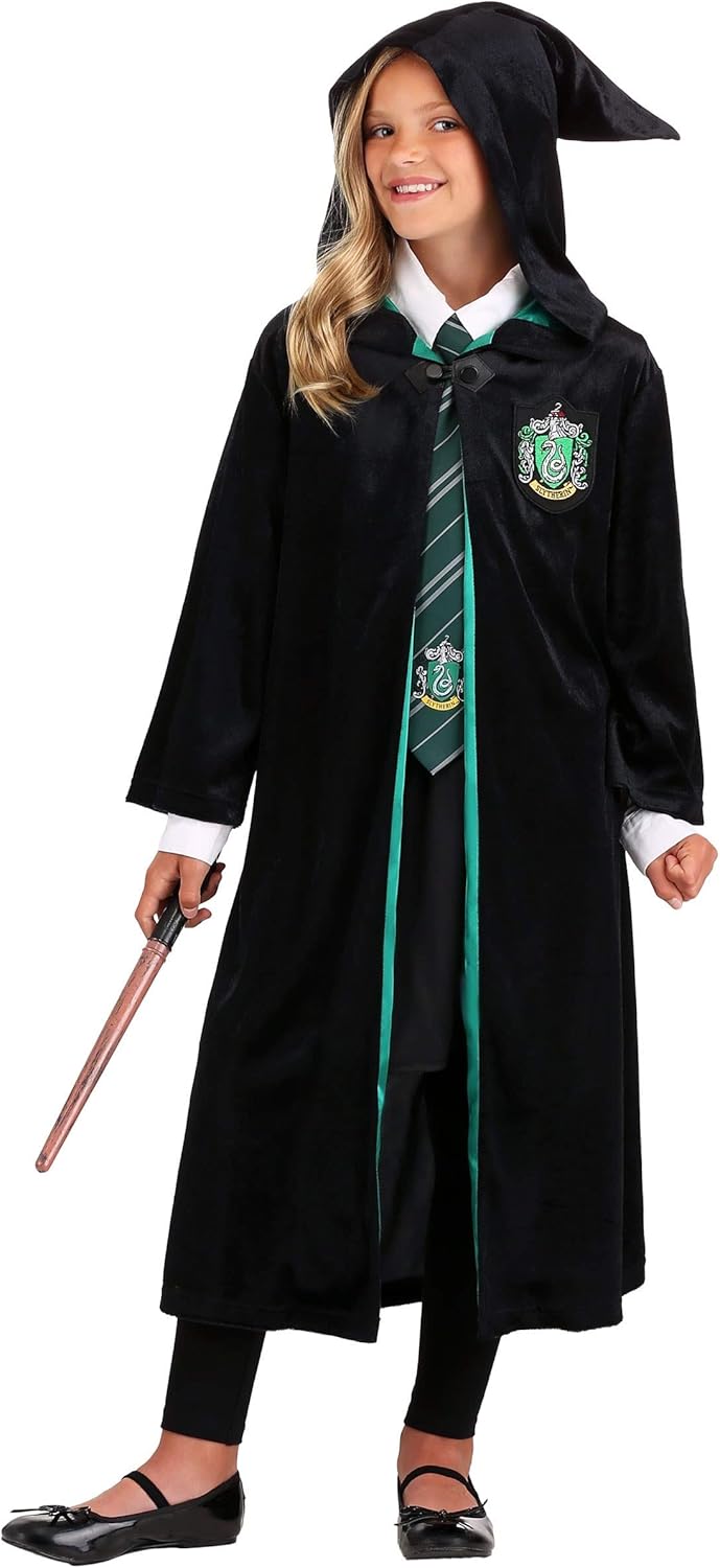 Perfect Slytherin Robe Harry Potter Halloween Costume for Kids