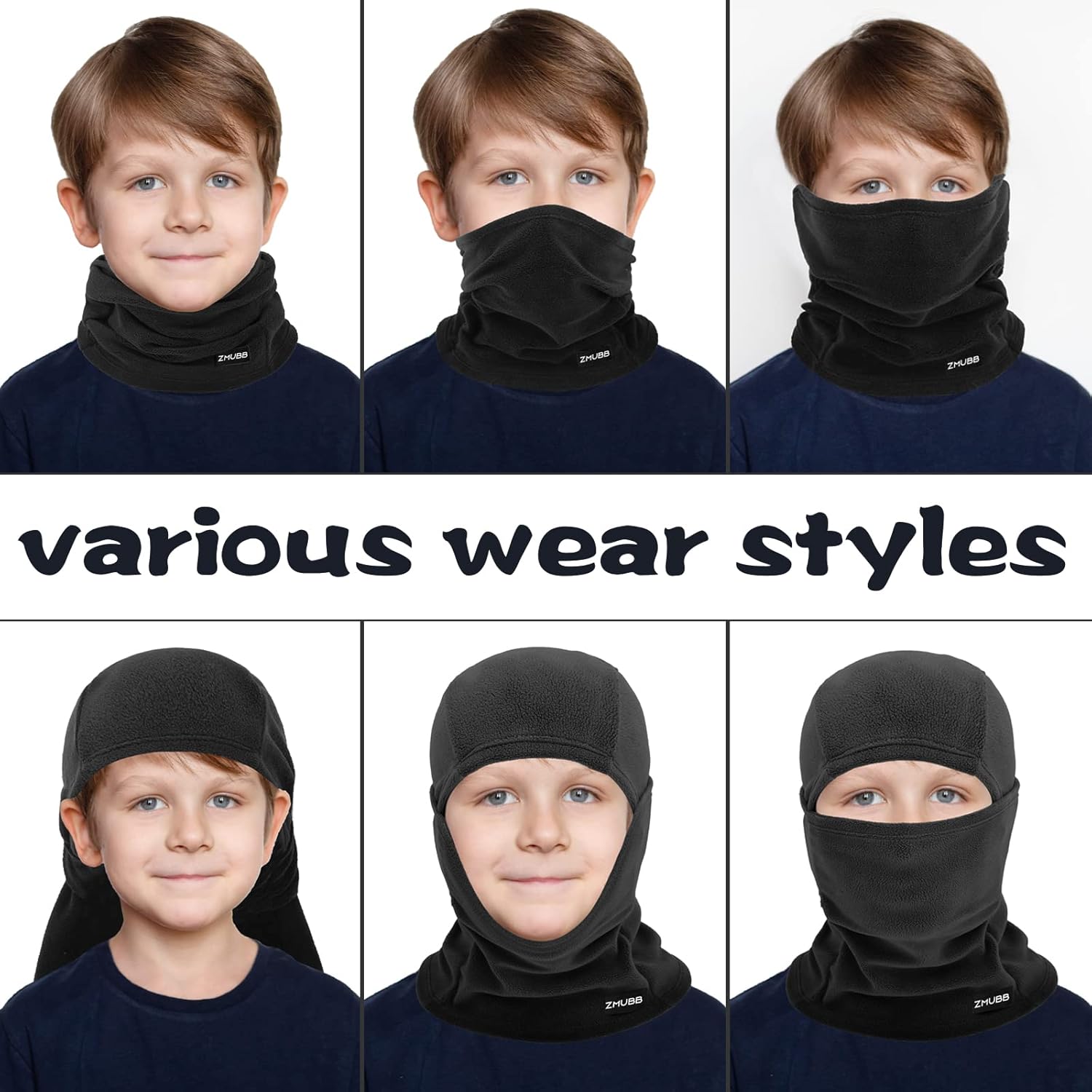 ZMUBB Kids Balaclava Ski Mask