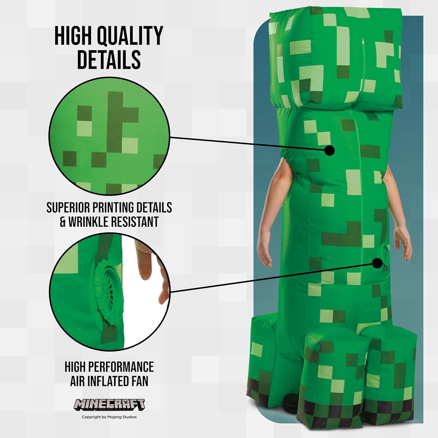 Disguise CREEPER Inflatable Costume for Kids