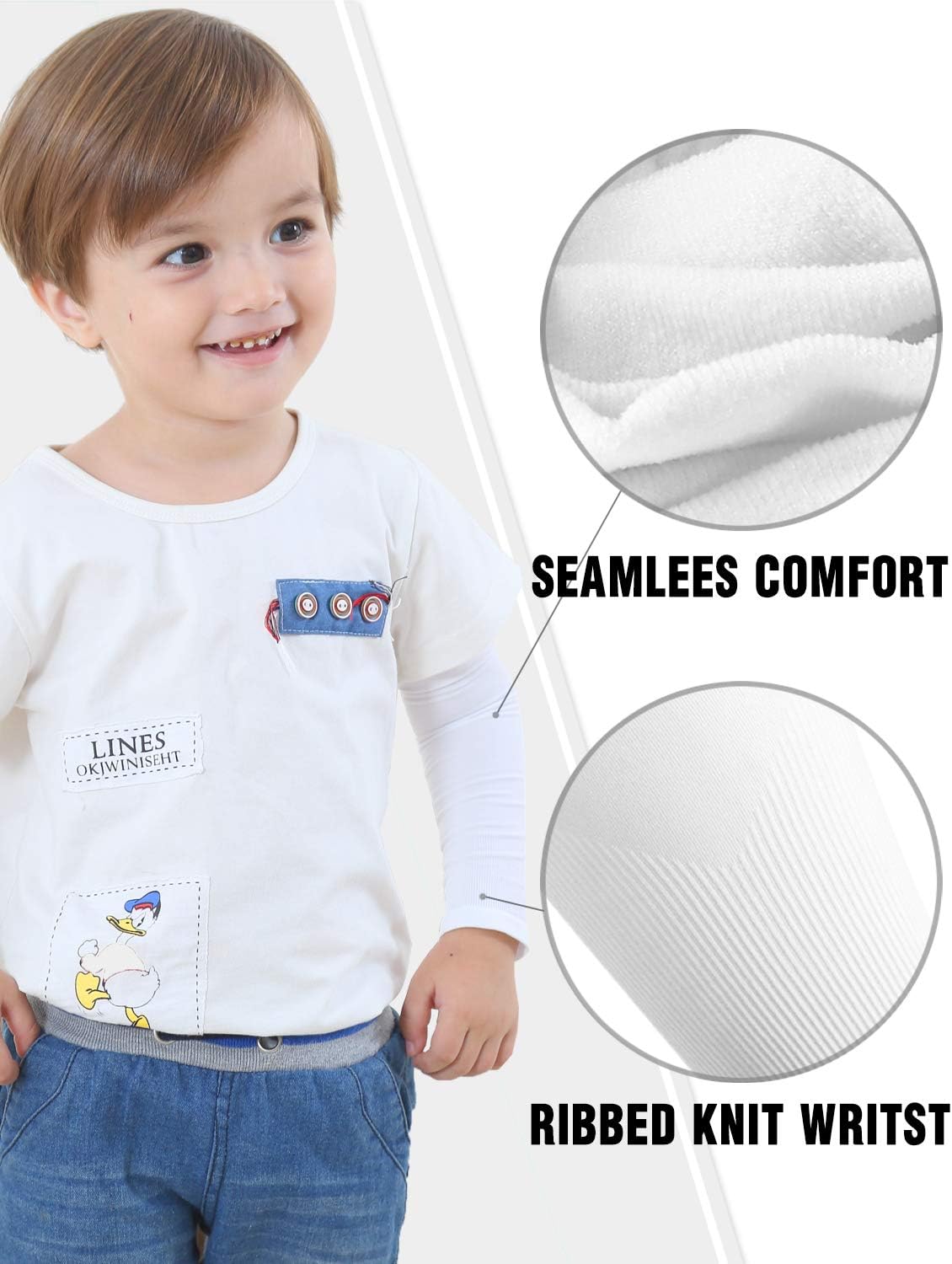 Newbyinn Arm Sleeves for Kids - UV Protection Cooling and Durable