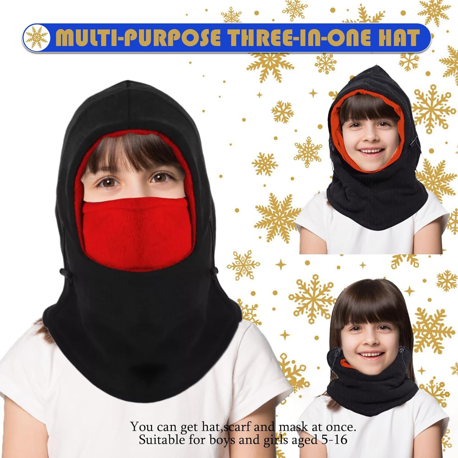 Kids Winter Hats Balaclava by KANCOKIT