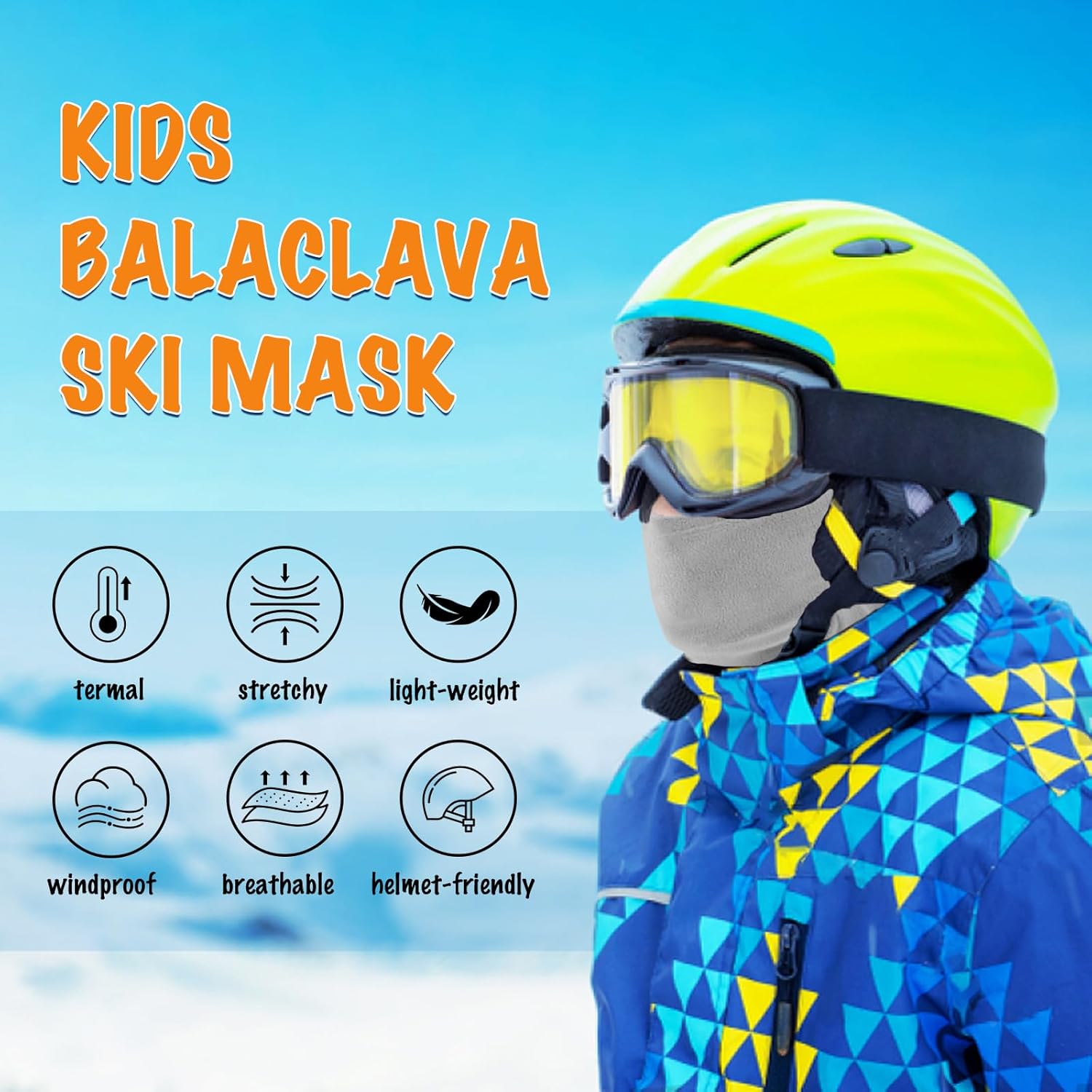 Kids Fleece Face Mask for Winter