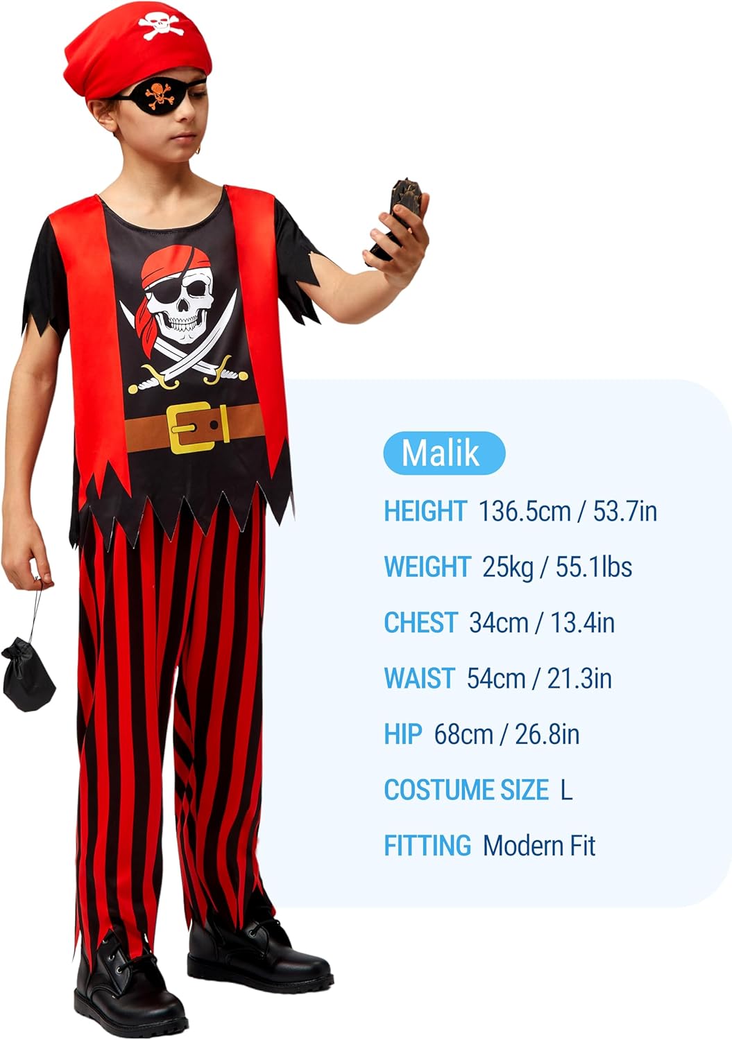 Spooktacular Kids Pirate Costume Set - Halloweenessential for Toddlers