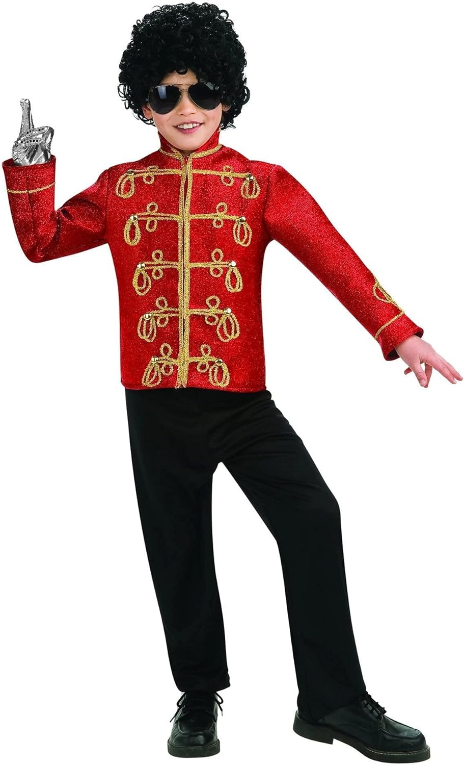 Michael Jackson Childs Deluxe Military Jacket Red