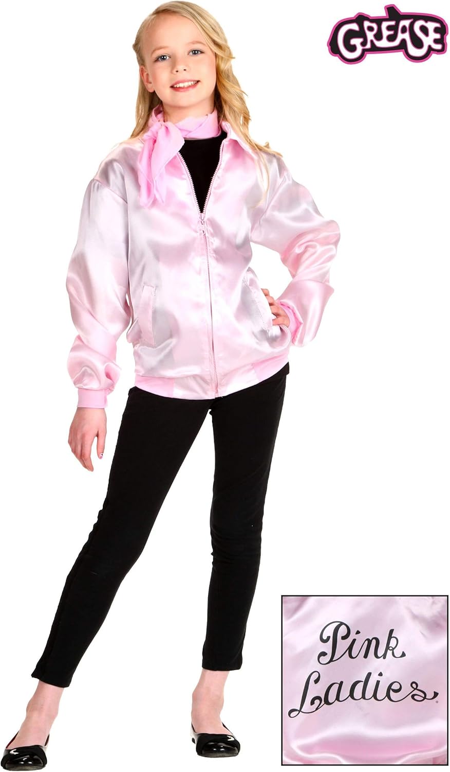 Pink Ladies Jacket Girls Grease Costume