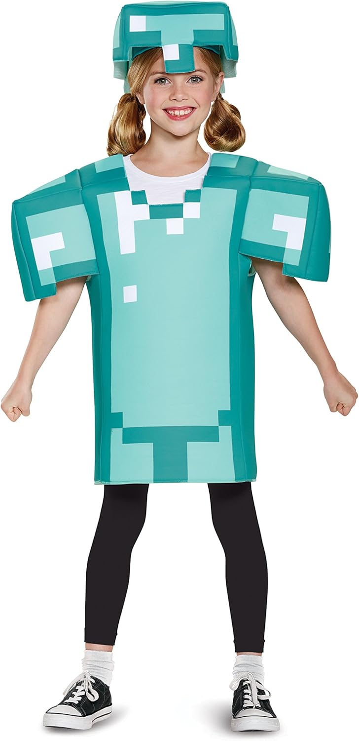 Disguise Armor Classic Minecraft Costume Blue Small 4-6