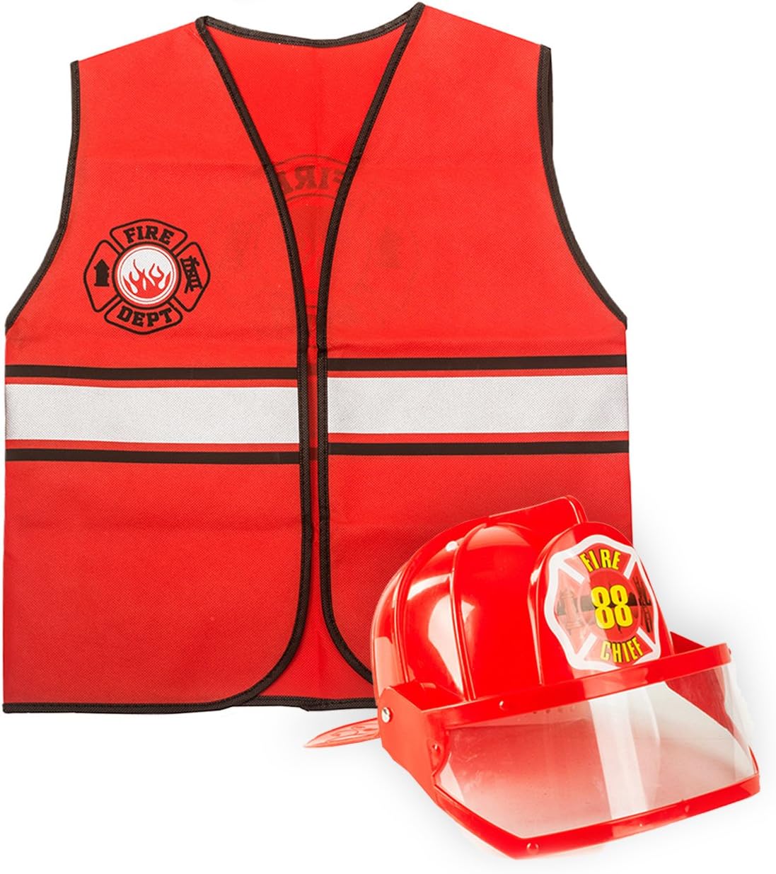 TigerDoe Fireman Costume Firefighters Role-Play Set