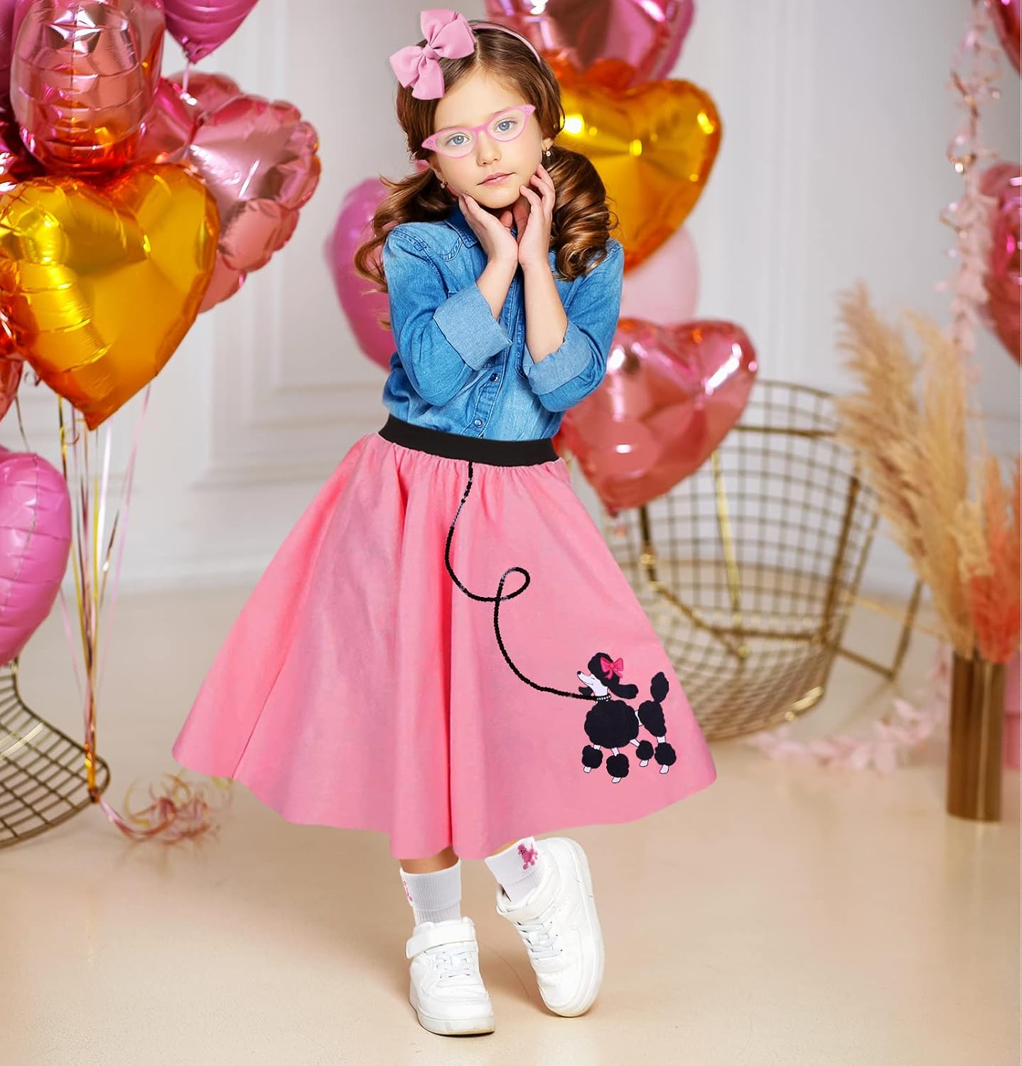1950s Poodle Skirt Costume for Girls 50s Day More