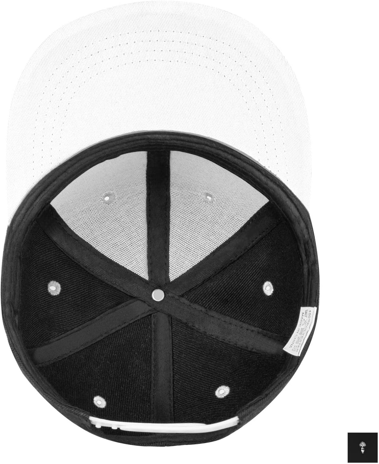 Guitar Tree Graphic Baseball Cap - Unisex White