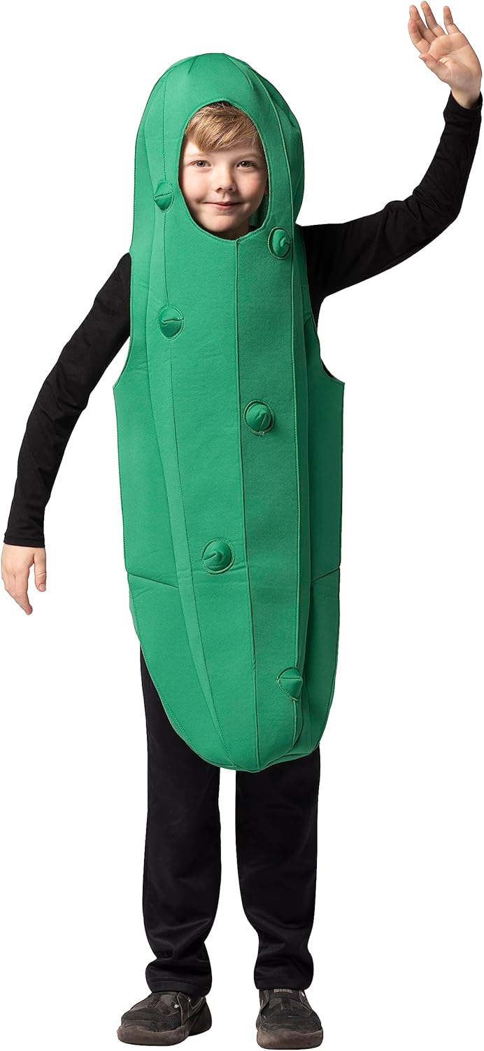 Rasta Imposta Pickle Costume Dill Cucumber Gherkin for Kids 7-10 Years