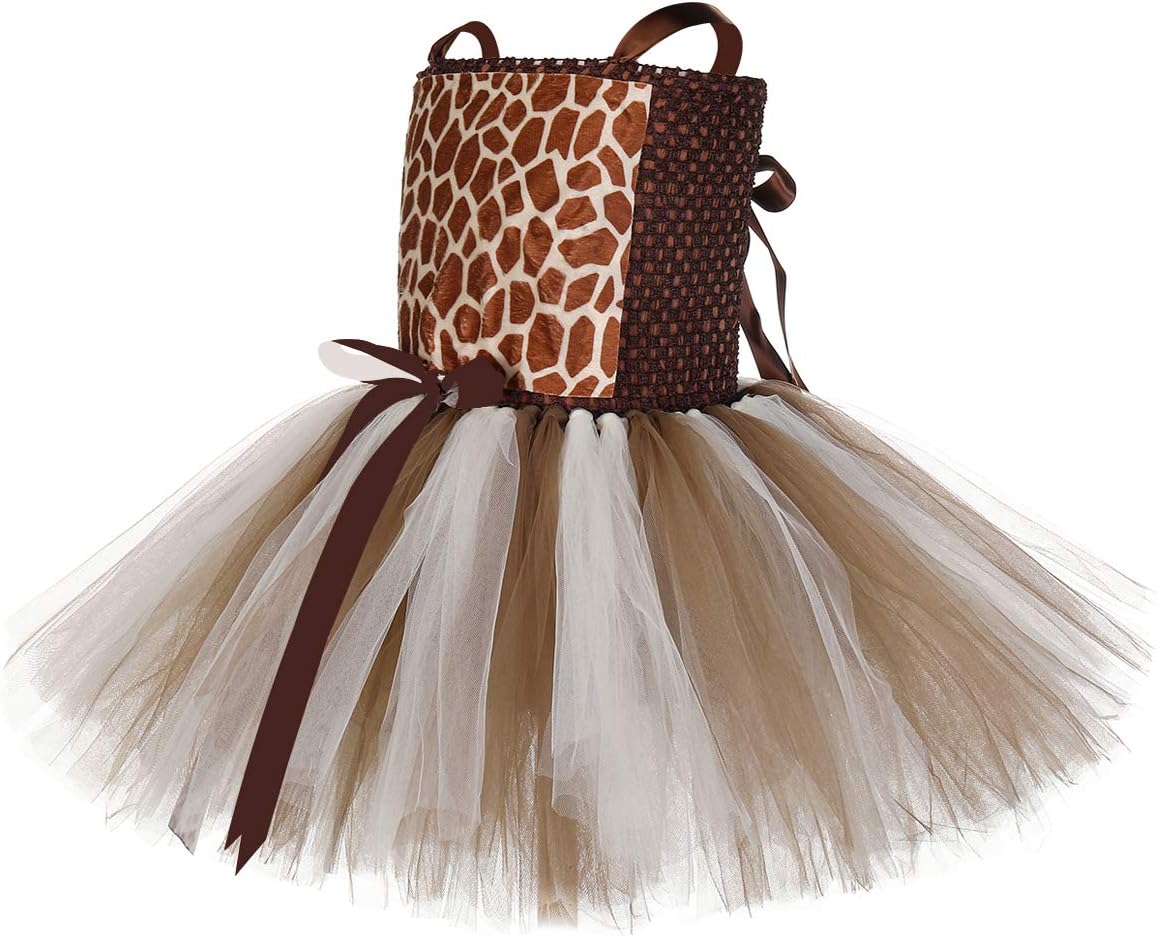 Cute Halloween Reindeer Costume for Girls 1-10Y with Fun Headband