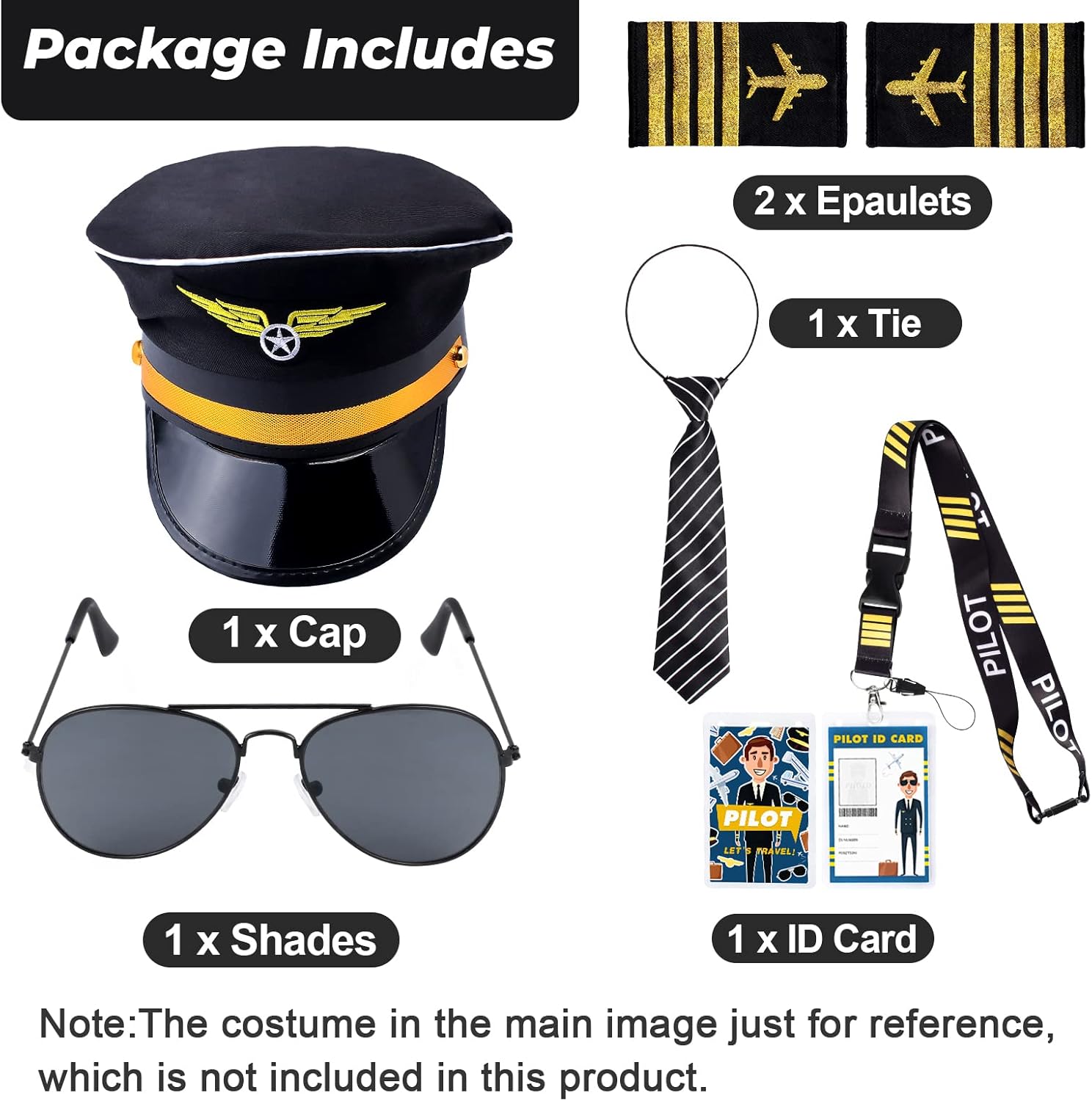 Kids Pilot Costume Accessories Set