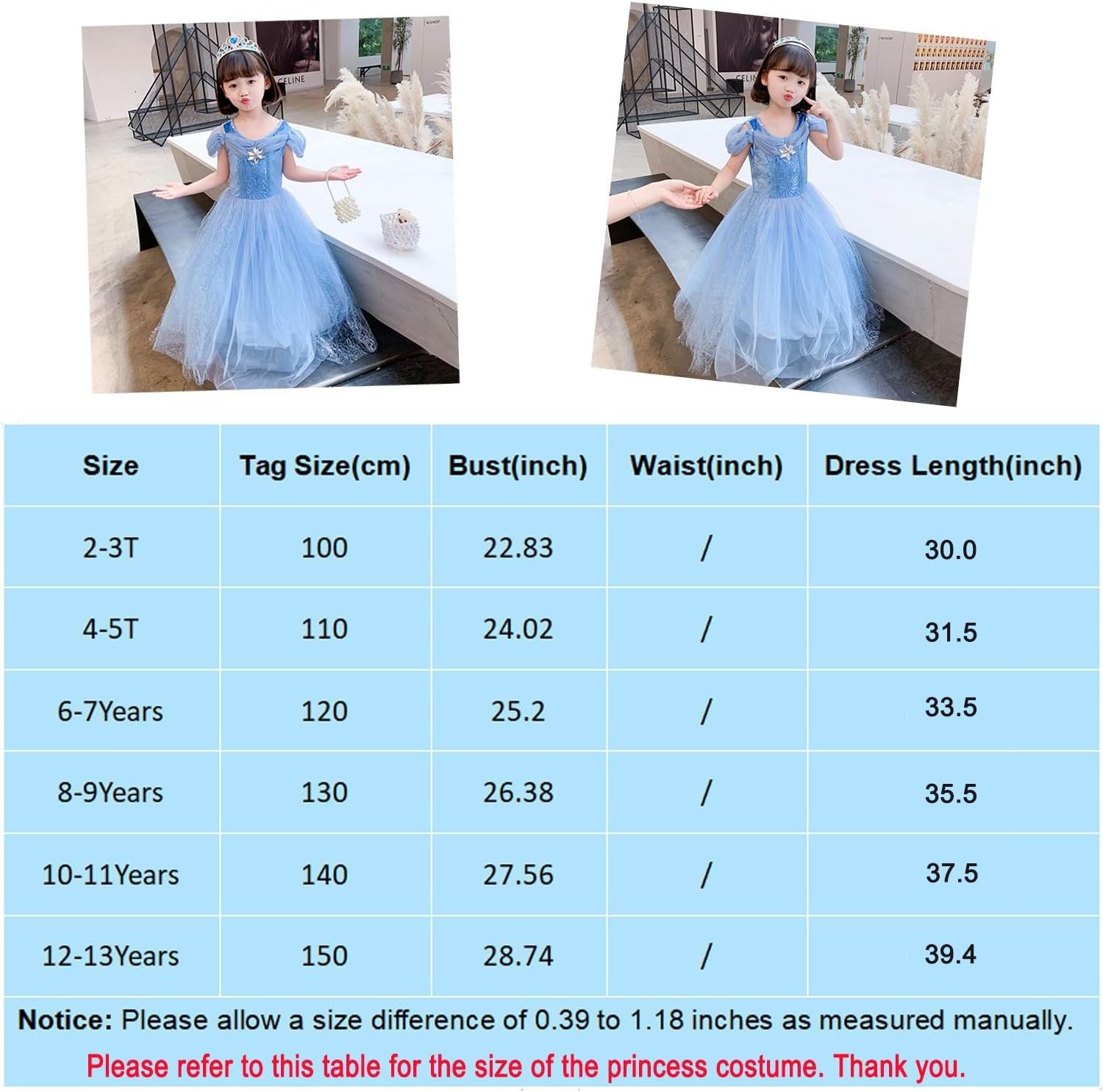 Familycrazy Princess Costume Girls Dress Up Butterfly
