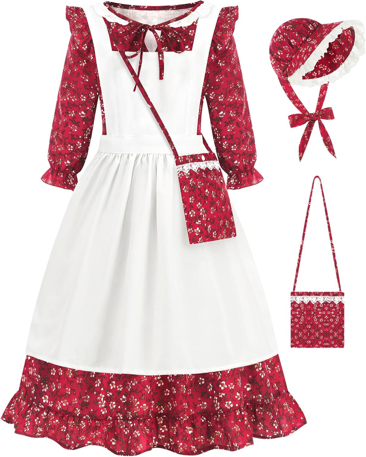 Adorable Colonial Prairie Girls Dress Perfect for Little BSmithers