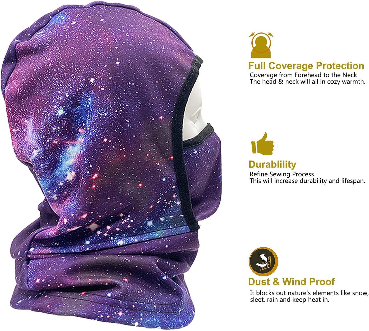 YUHAN PRETTY Balaclava Ski Mask for Kids