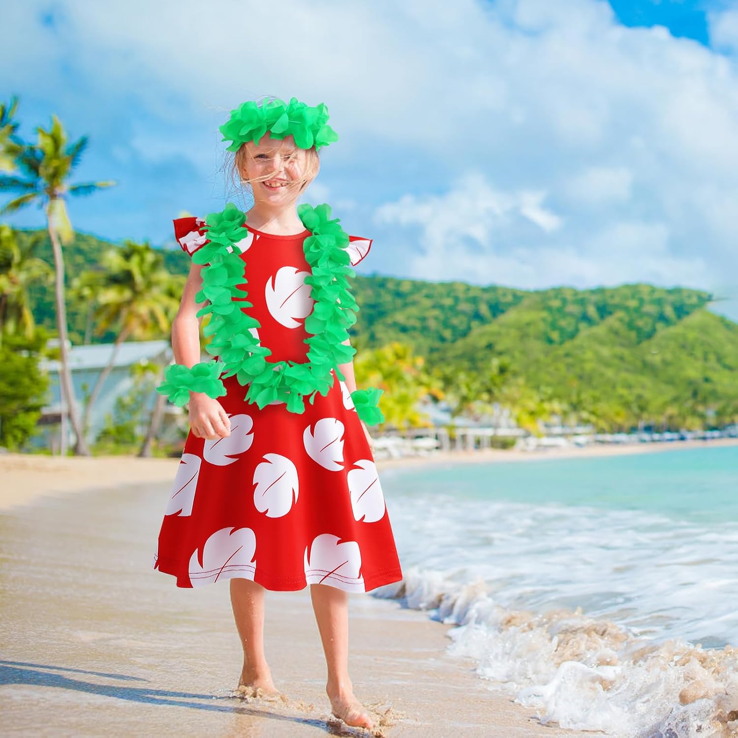 Hawaiian Princess Party Costume Dress