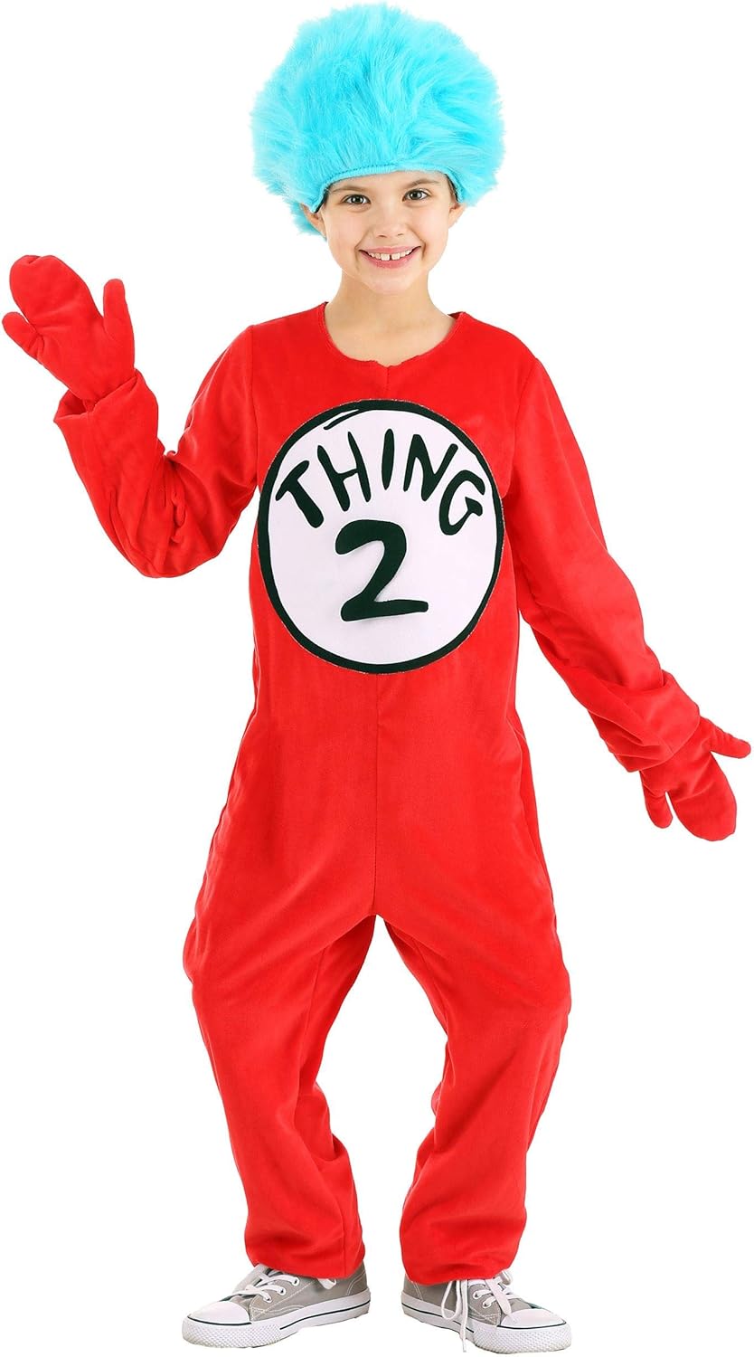 Elope Dr Seuss costume for kids - Thing 1 Thing 2 - Large