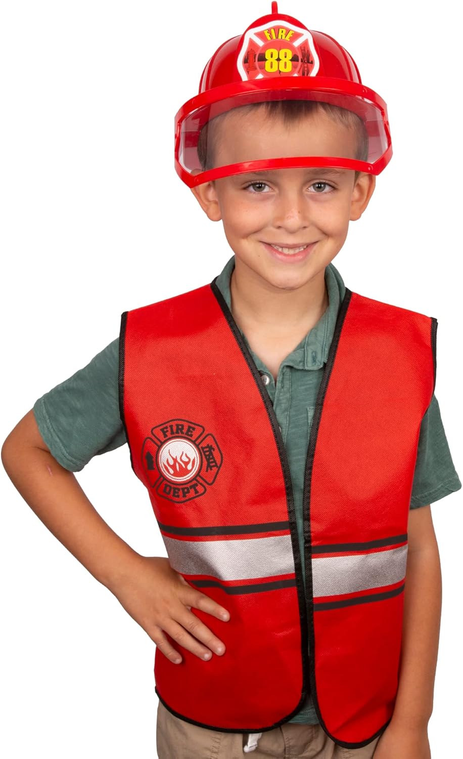 TigerDoe Fireman Costume Firefighters Role-Play Set
