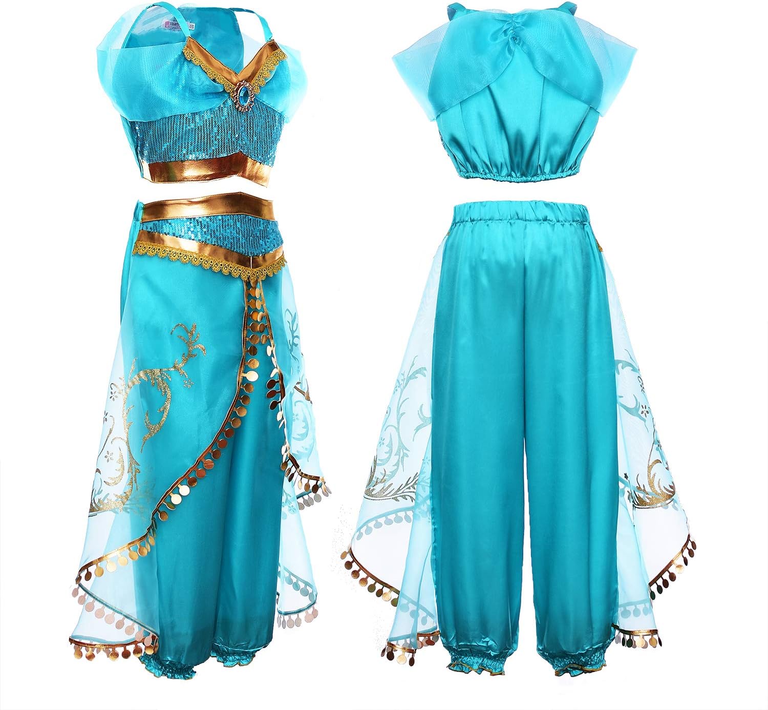 Arabian Princess Costume Dress for Girls Princess Jasmine