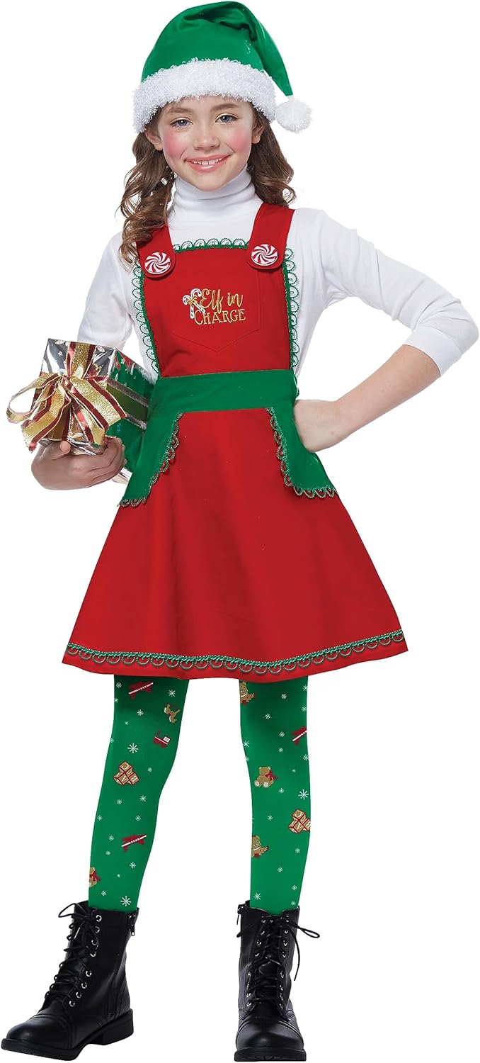 California Costumes Girls Elf in Charge Costume Set