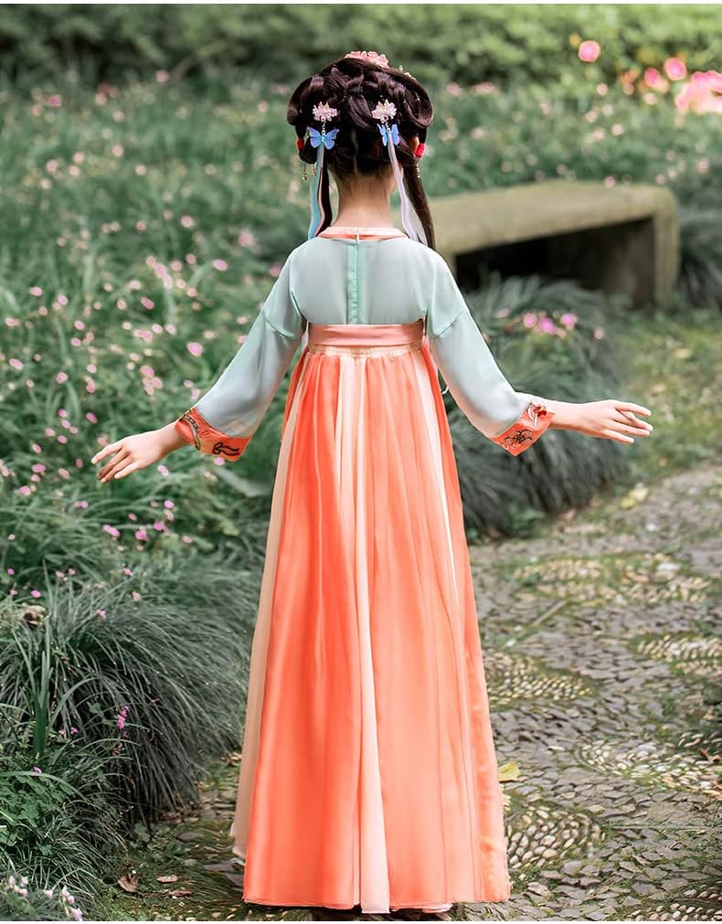 AINIFU Fairy Hanfu Dresses for Girls 4-16 Years