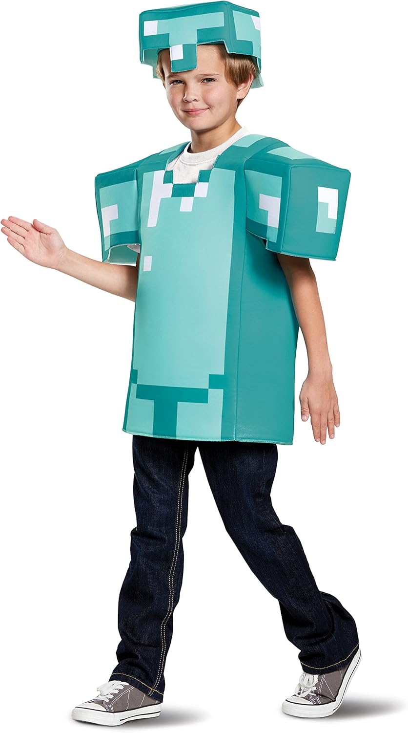 Disguise Armor Classic Minecraft Costume Blue Small 4-6