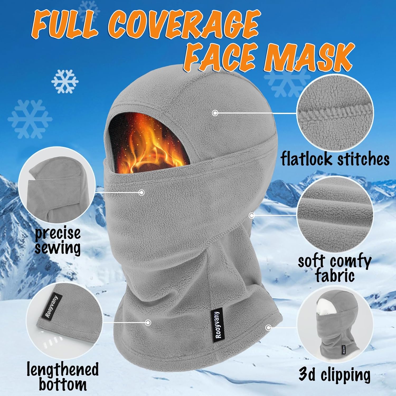 Kids Fleece Face Mask for Winter