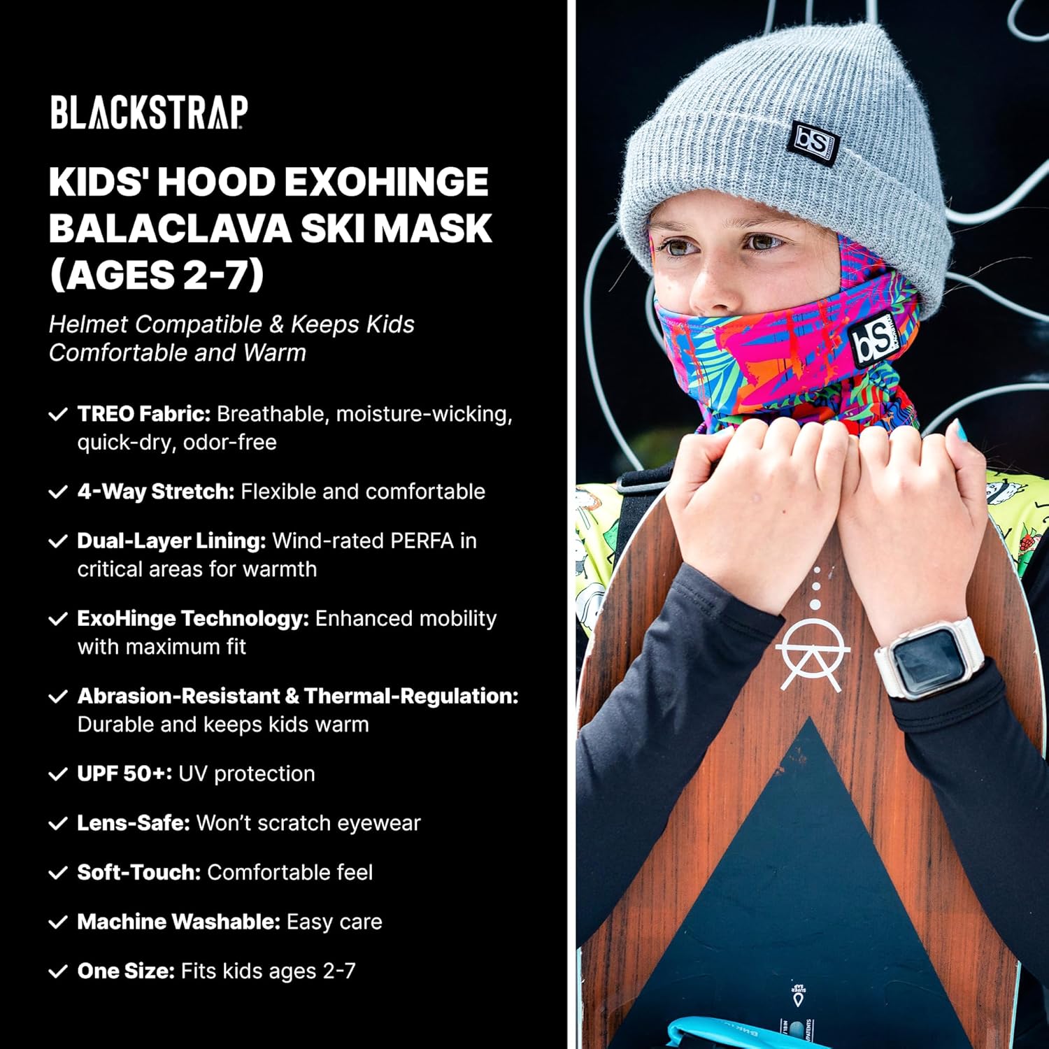 Keep Kids Warm and Safe on the Slopes BlackStrap Kids Ski Mask