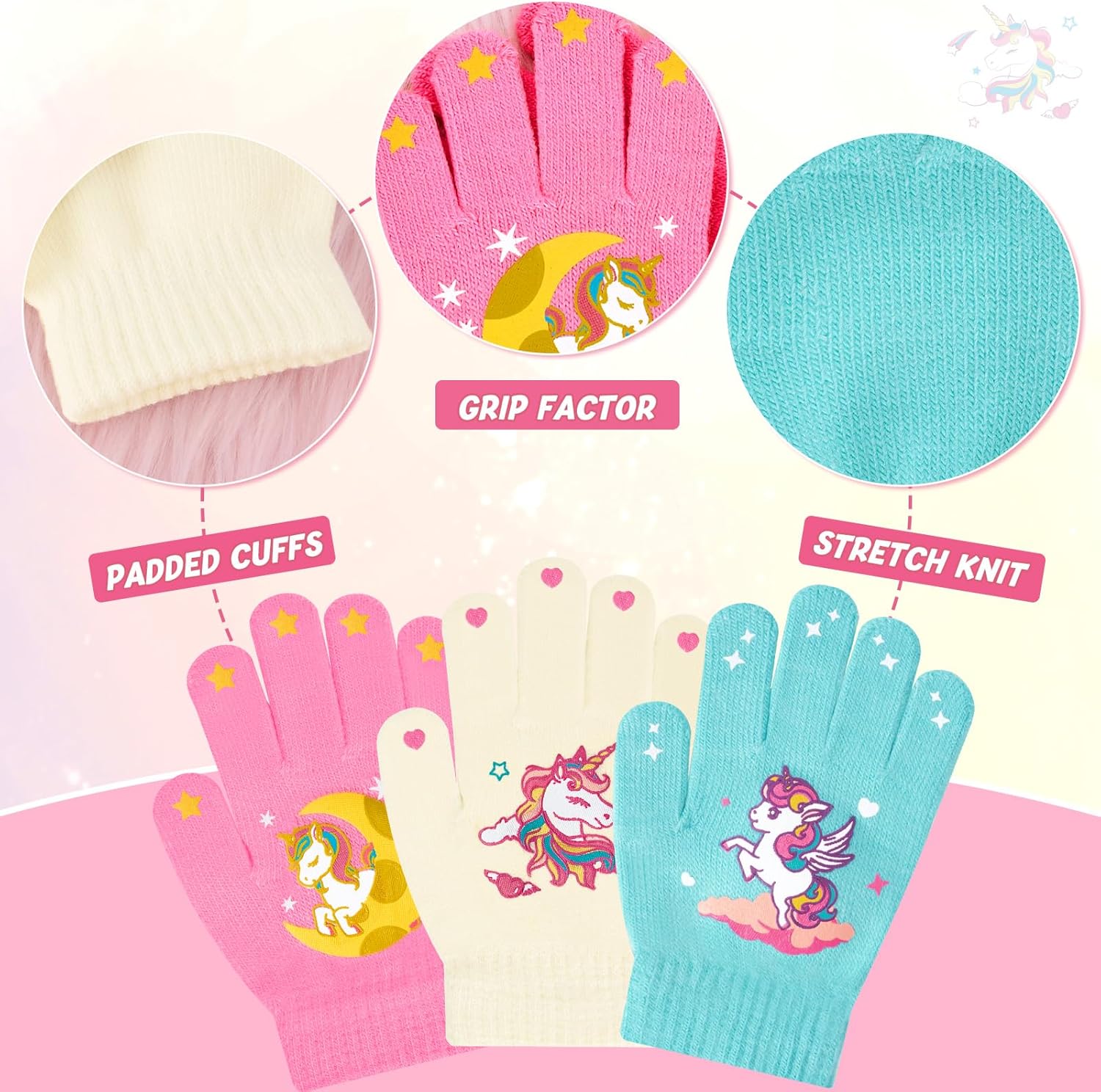 Knitted Winter Gloves for Kids