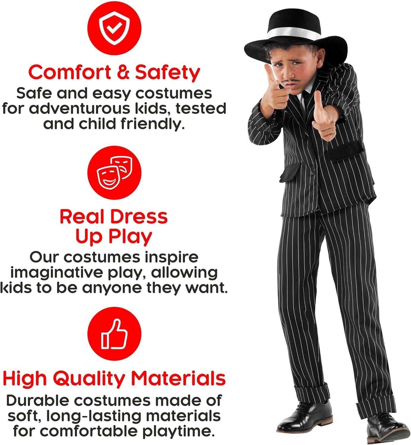 Gangster 1920s Look Boys Costume