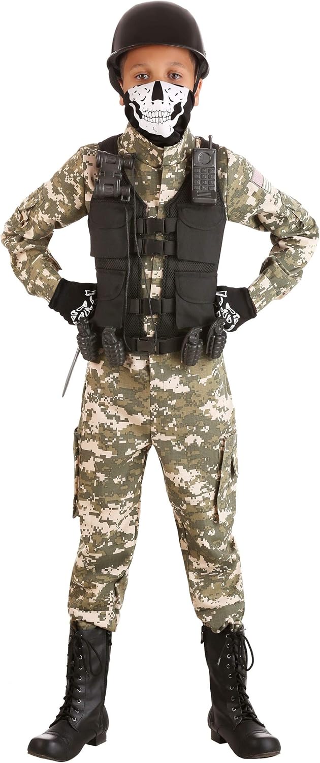Kids Battle Soldier Costume