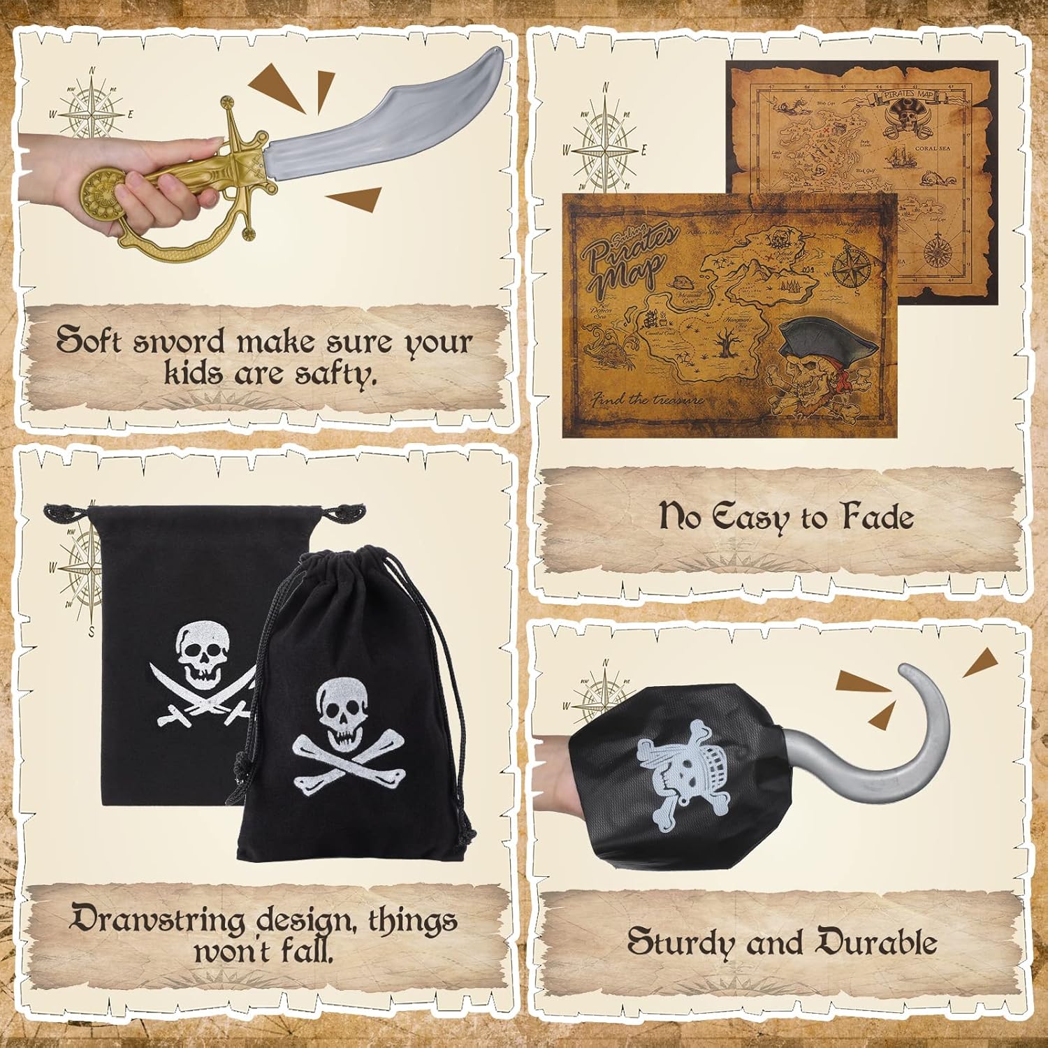 HyDren Kids Pirate Role Play Set