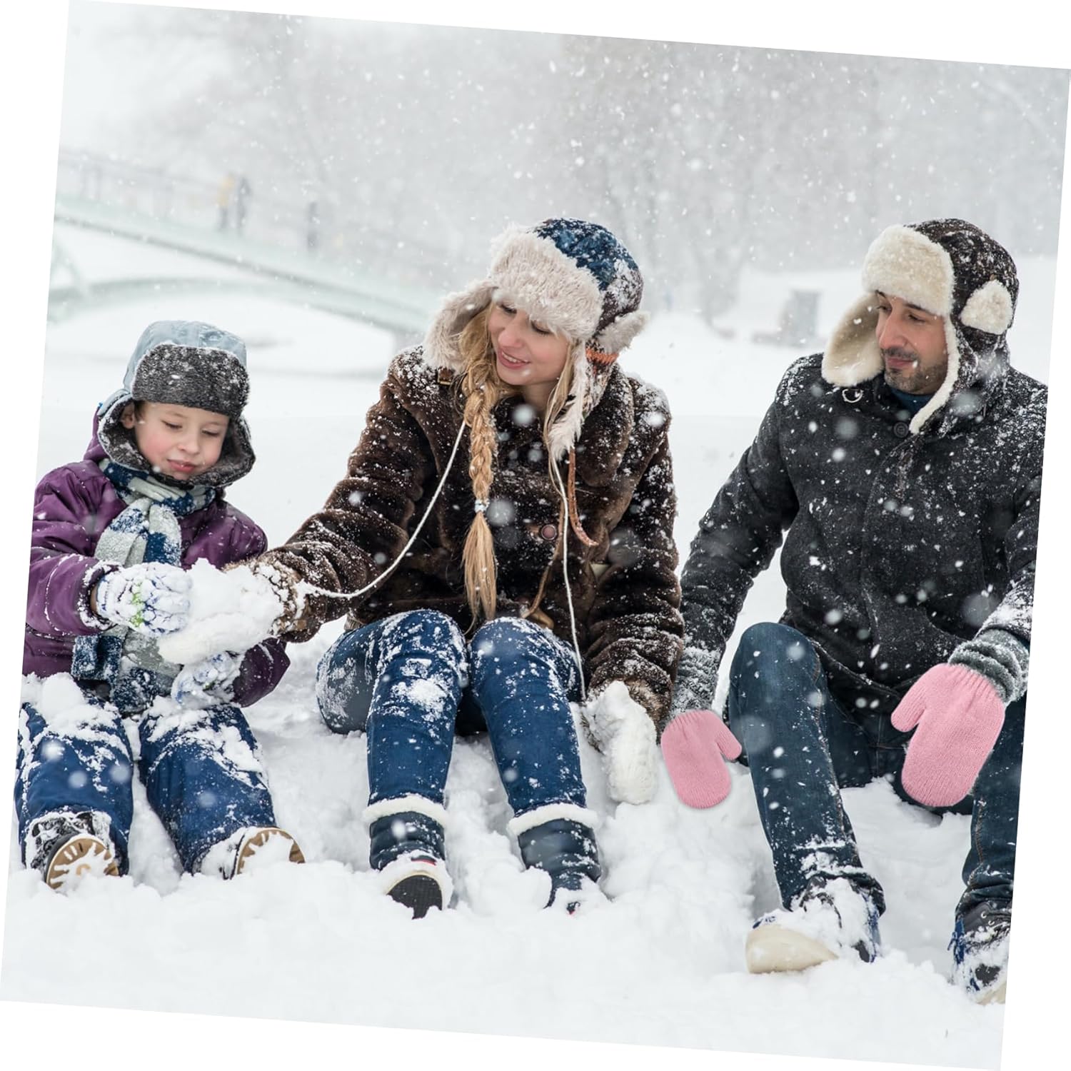 Thick Knitted Gloves Winter Kids Gloves