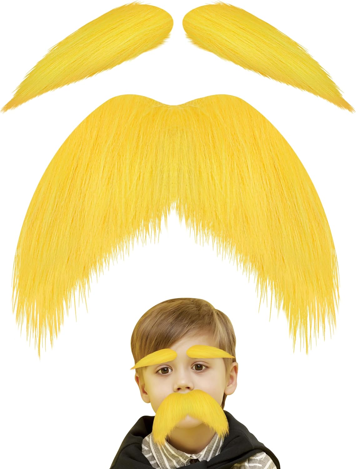 Young Mustaches Yellow Mustache Set for Kids