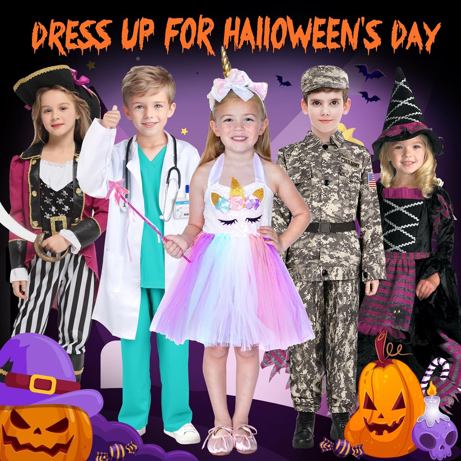 GIFTINBOX Unicorn Princess Dress for Girls