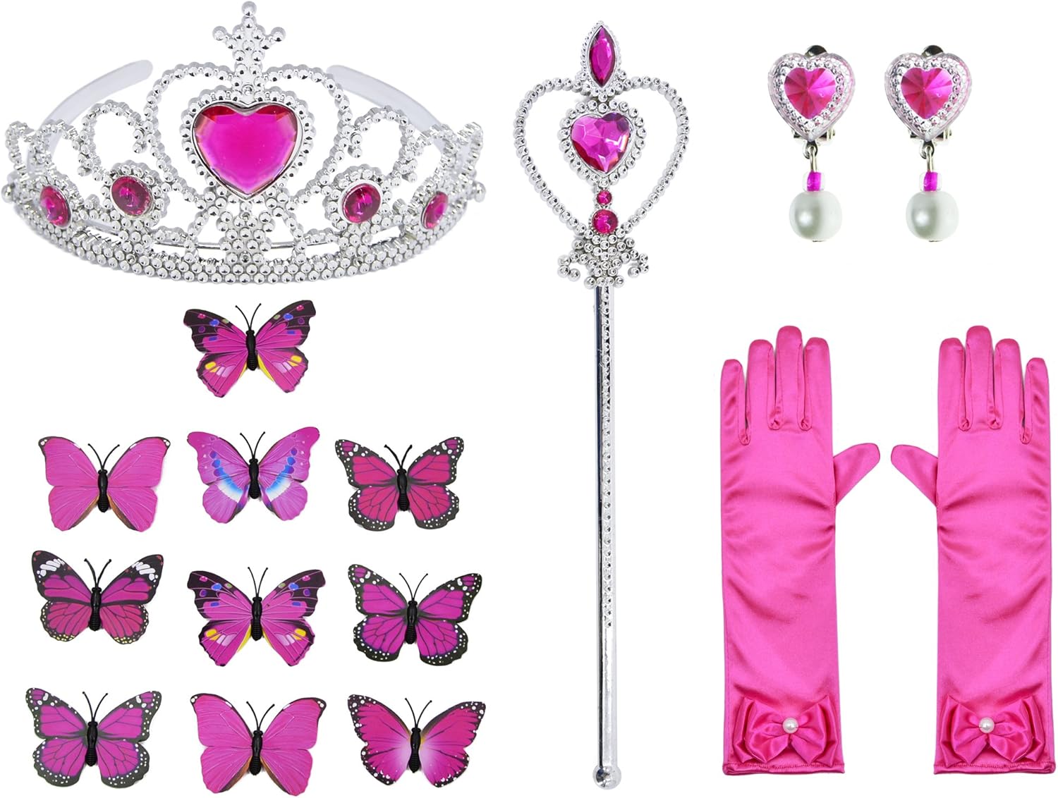 PRINCESS COSTUME BALLGOWN DRESS WITH ACCESSORIES SET