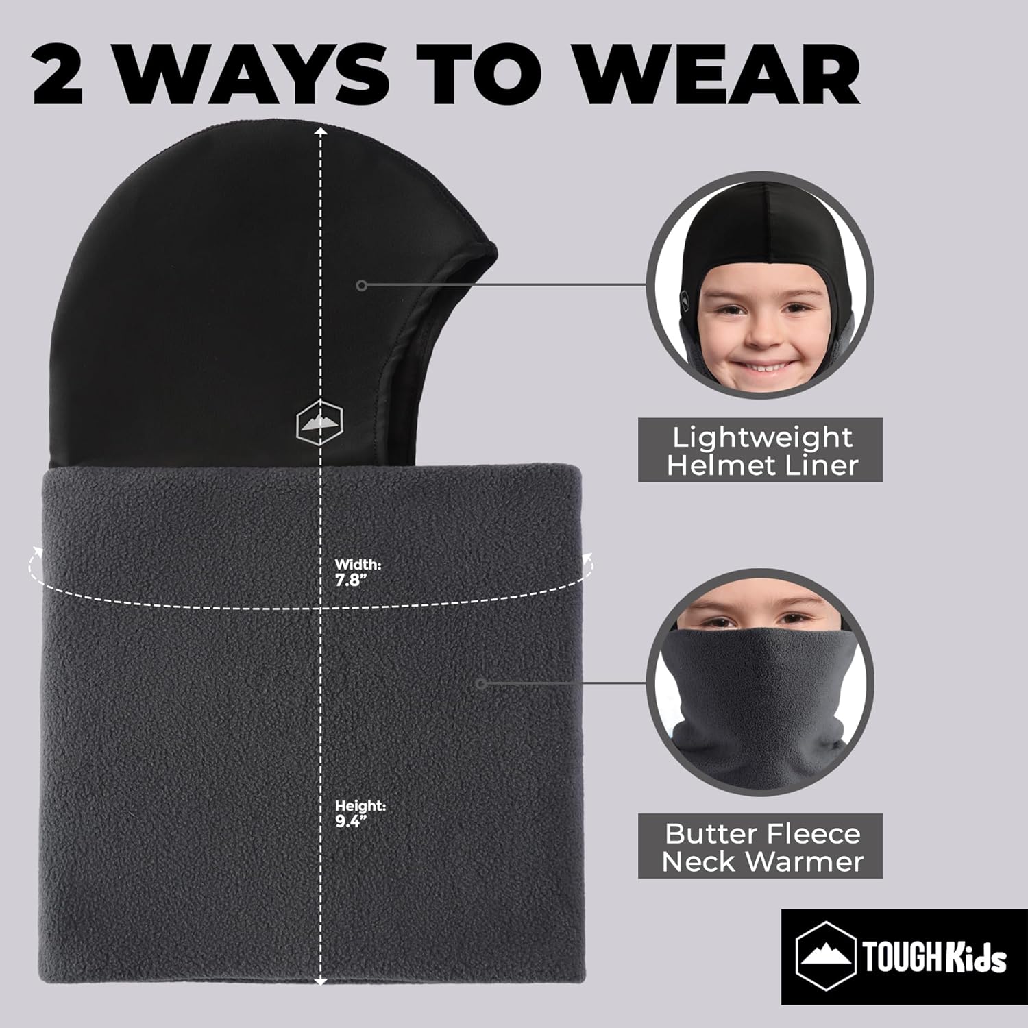 Tough Headwear Kids Balaclava Ski Mask - Stay Warm Stylish