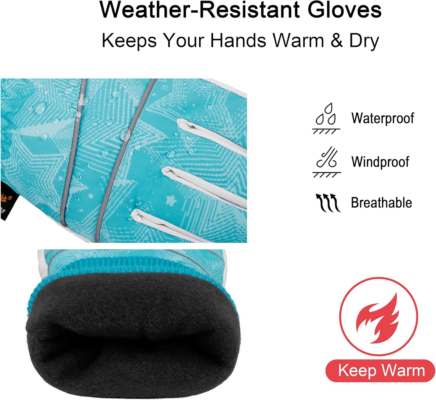 Waterproof Snow Gloves for Kids