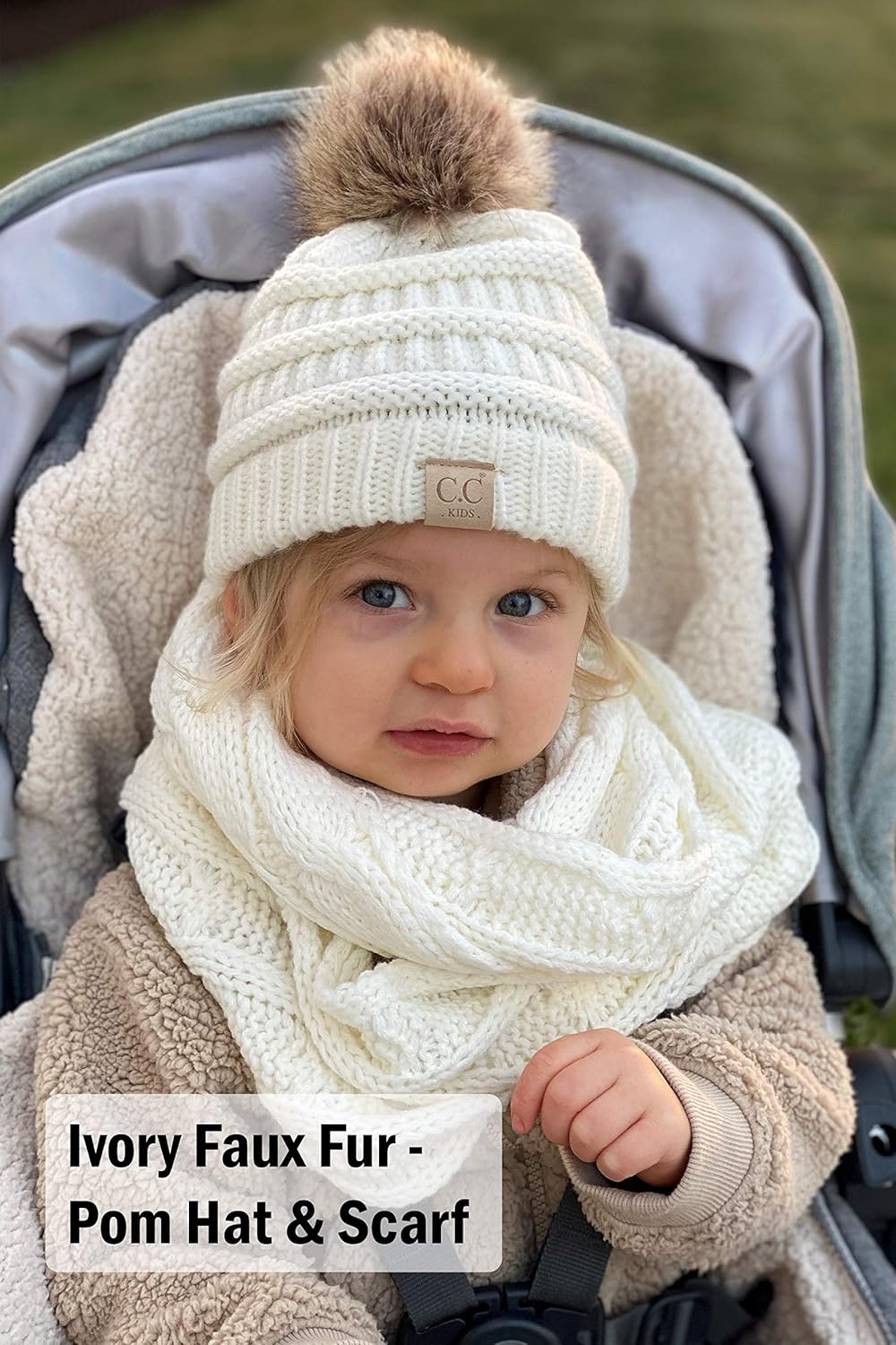 Funky Junque Kids Cozy Winter Bundle - Matching Hats Scarves Set