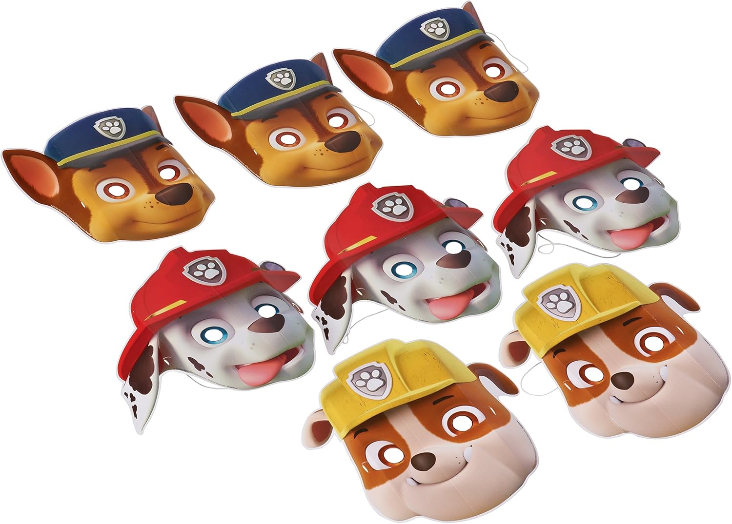 American Greetings Premium Paw Patrol Muffin Top Masks 95 - 12 Pack of 8