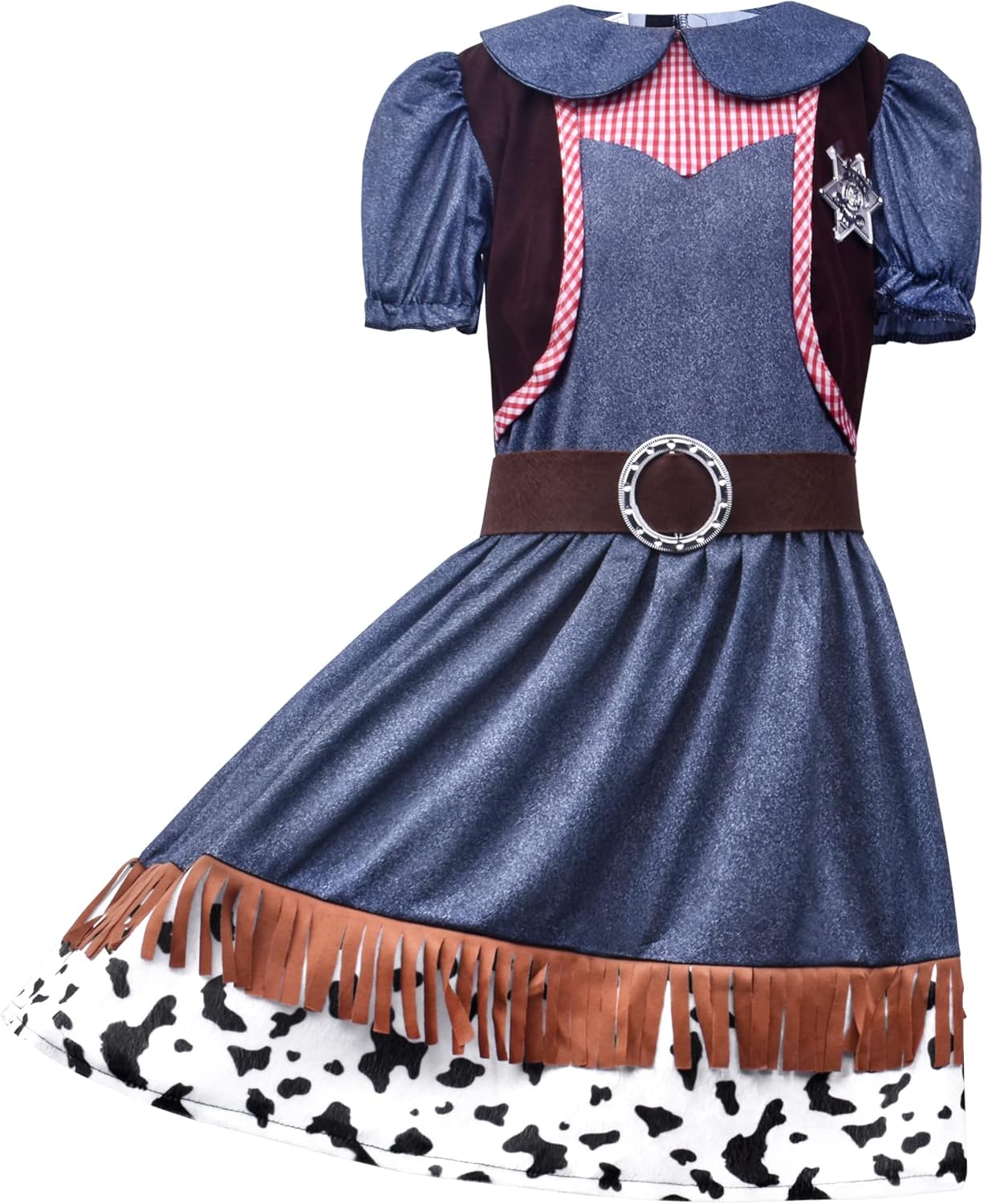 Cool 4-Piece Kids Cowboy and Cowgirl Costume Set