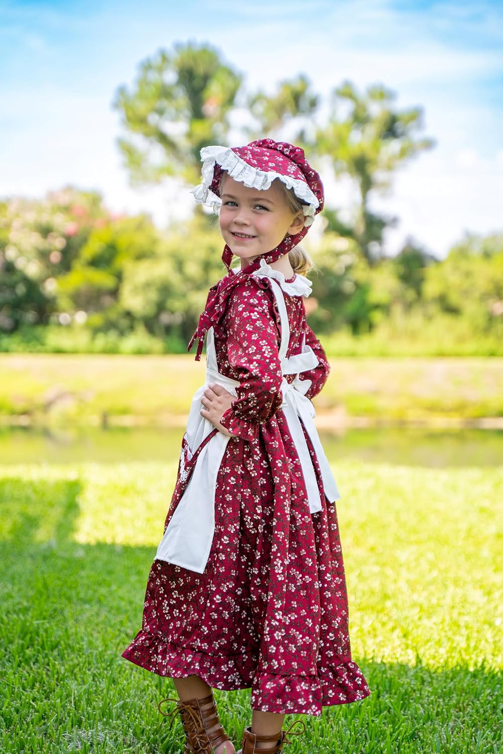 Adorable Colonial Prairie Girls Dress Perfect for Little BSmithers