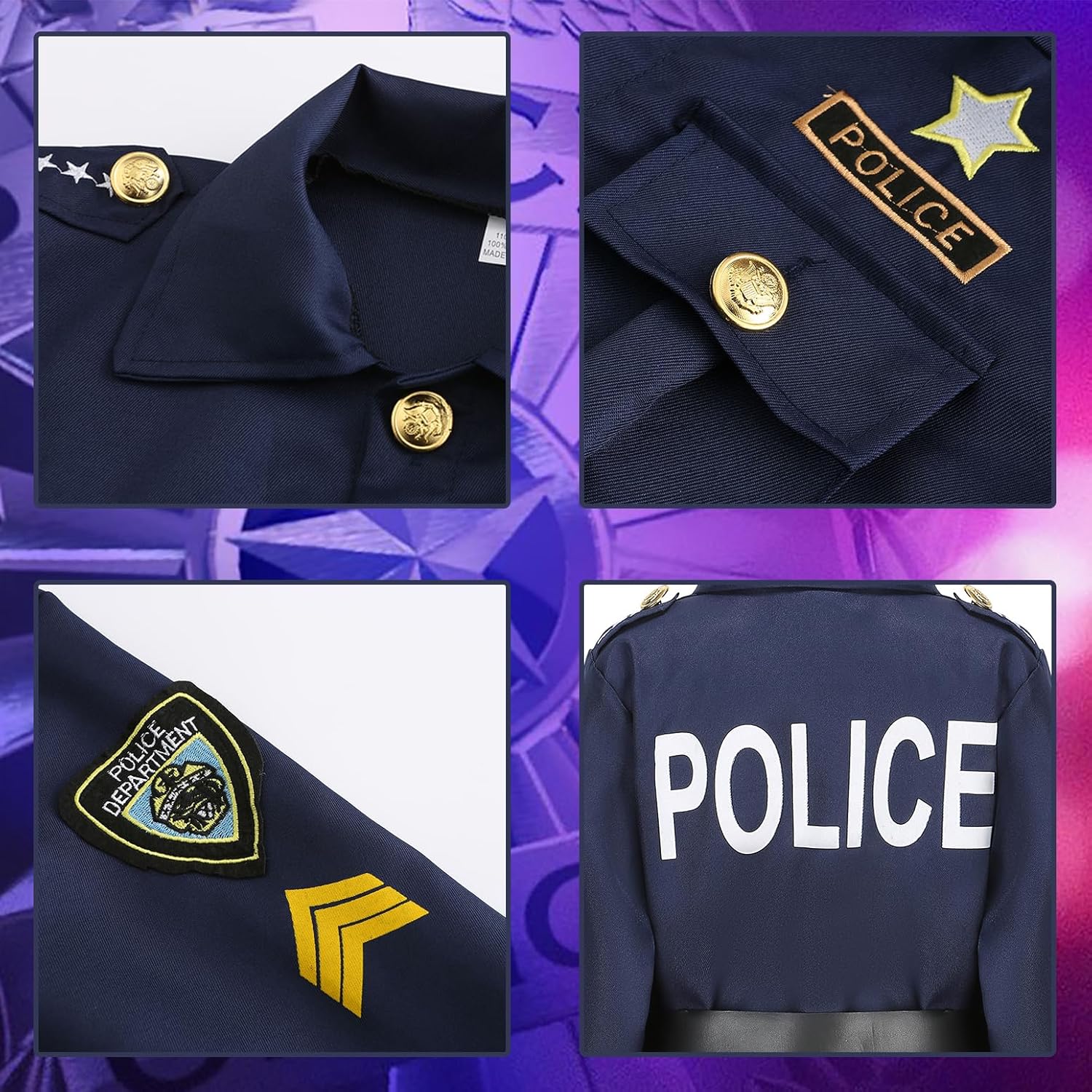 Mini Police Officer costume for boys trick or treat Halloween essentials