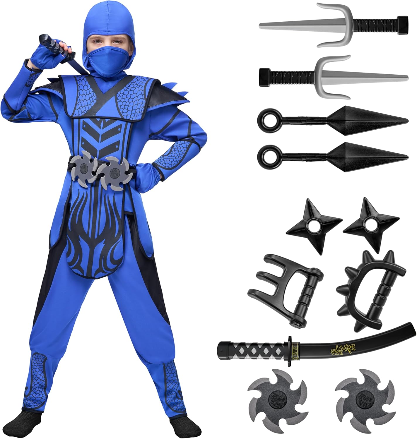 Spooktacular Kids Halloween Ninja Costume for Boys