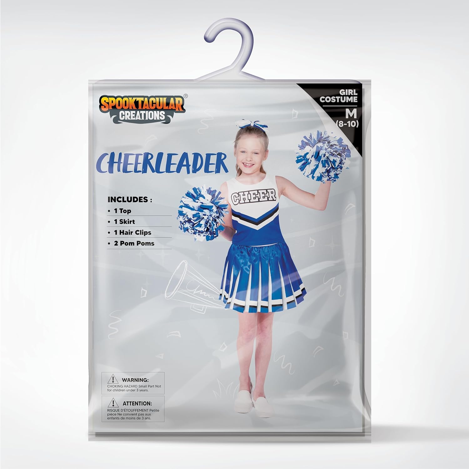 Spooktacular Creations Halloween Cheerleader Costume Set for Girls