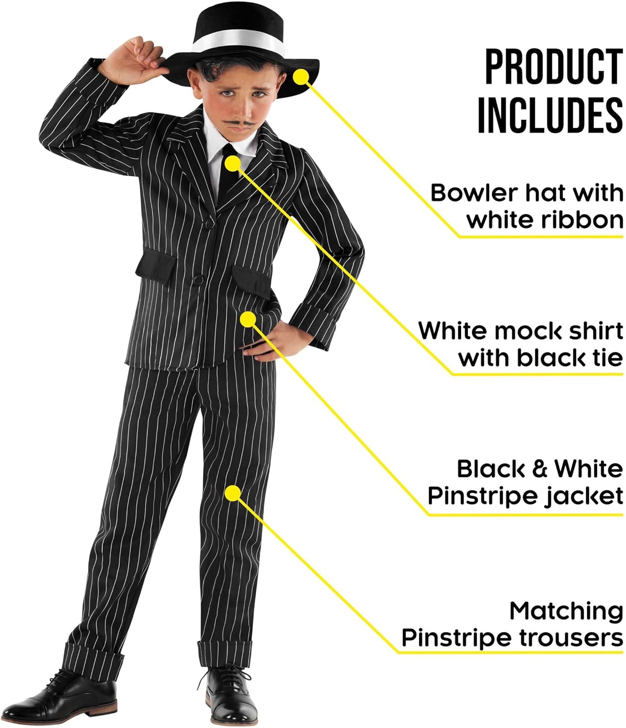 Gangster 1920s Look Boys Costume