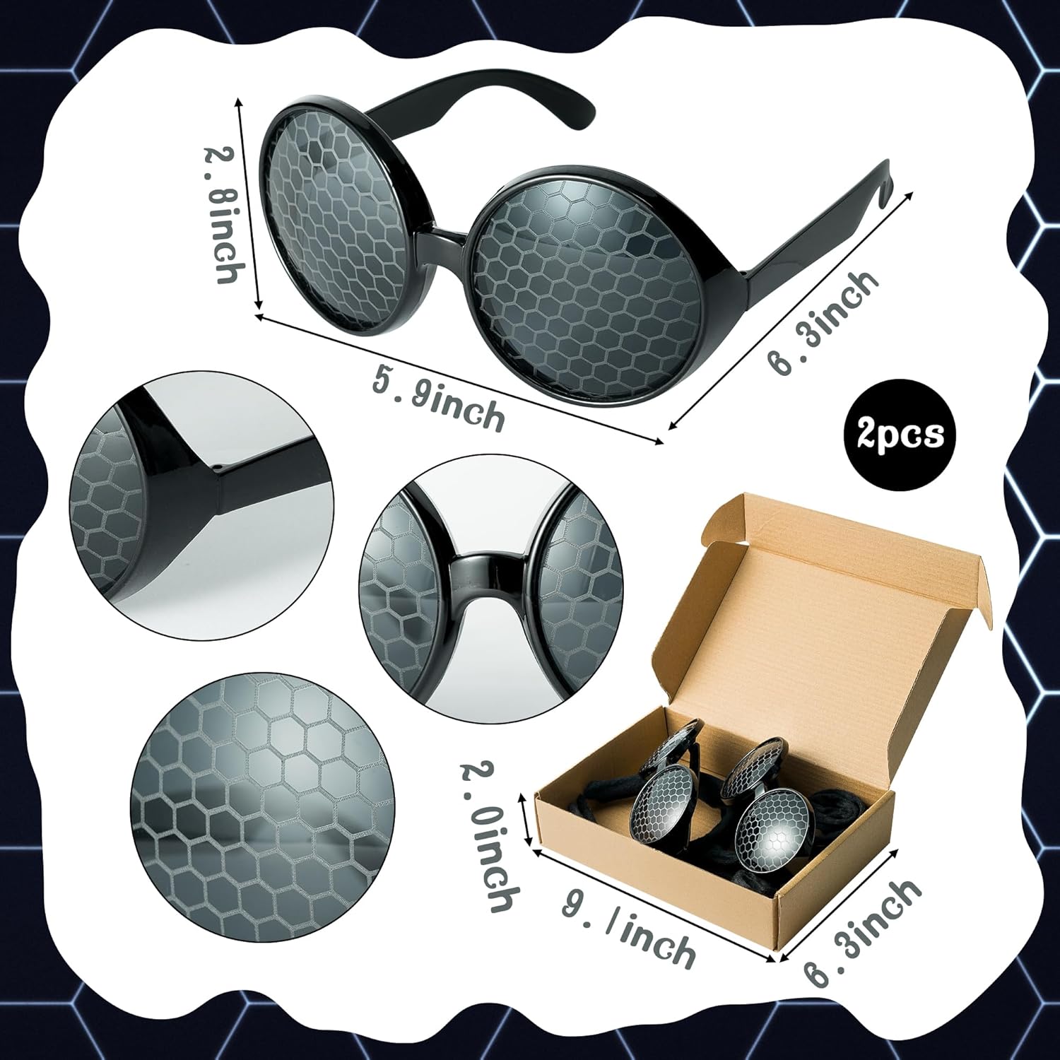 Yopyame Fly Costume Bug Accessories Set Black Velvet