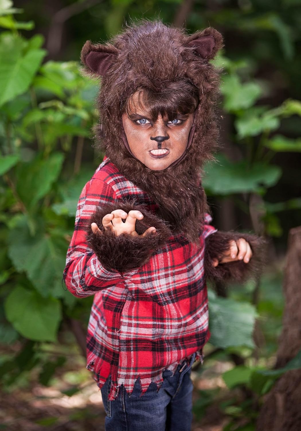 Faux Fur Werewolf Costume Kids Halloween Trick or Treat